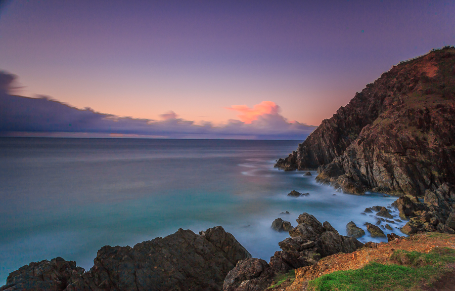 Cape Byron, The lighthouse is up to the right. F11 @ 133 secs, ISO 200 21mm Canon 5D MK III