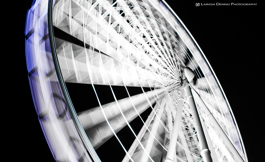 Brisbane Wheel at night, Southbank. F16 @ 2.5 seconds