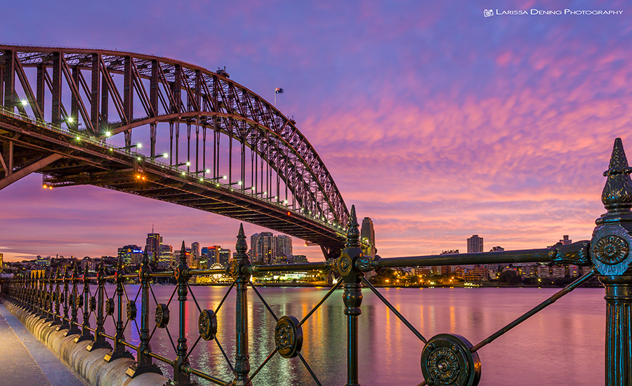 Sunrise over the Harbour Bridge, Sydney