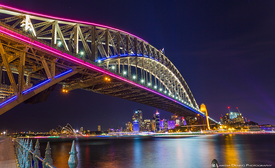 View of Vivid from Milsons Point, Sydney