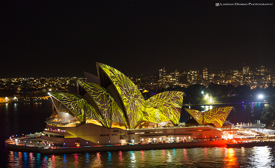 View form the south Pylon of the Sydney Harbour bridge