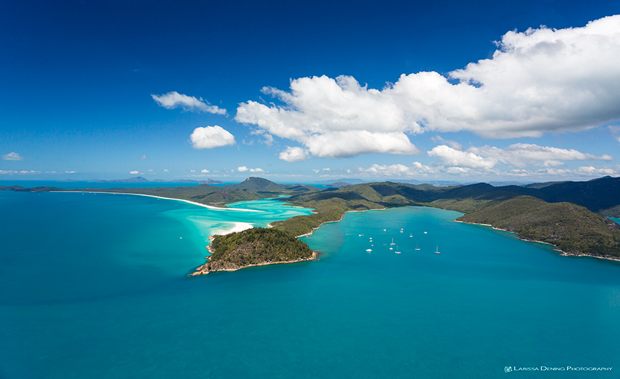 View of Hill Inlet from the helicopter, Whitsundays, QLD