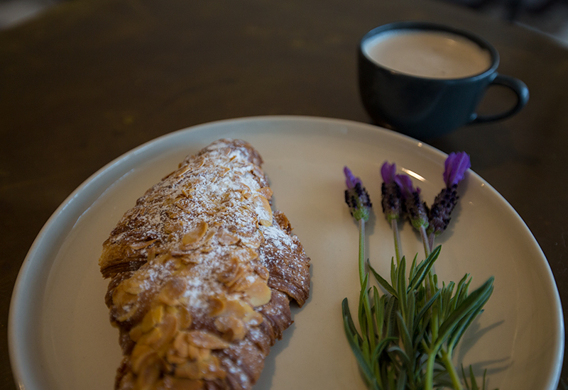 A delicious almond croissant from A.Baker, New Acton