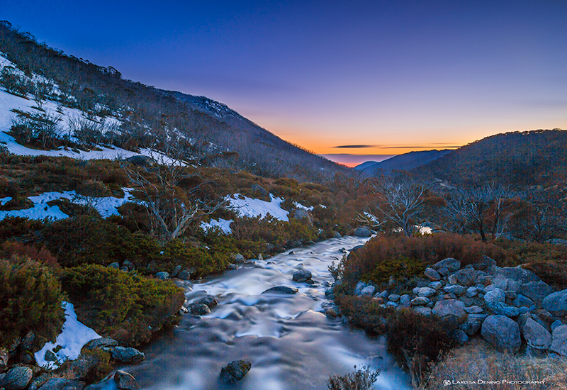 A gorgeous sunrise from Deadhorse Gap, just down the road from Thredbo.