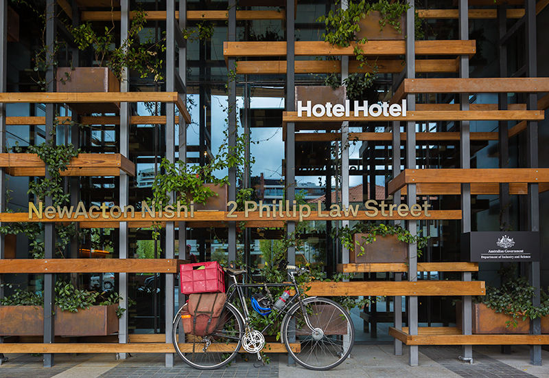 The very modern and luxurious Hotel Hotel, New Acton