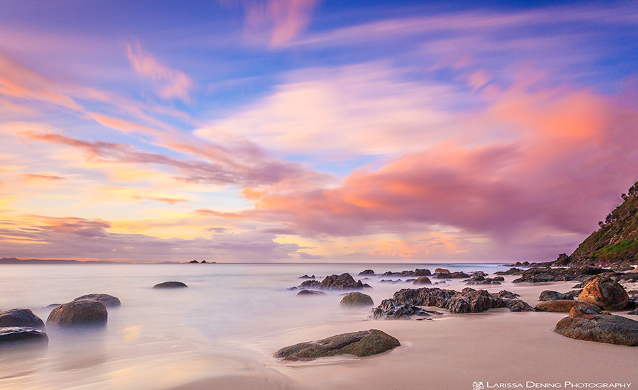 Sunset at Wategoes Beach, Byron Bay