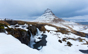 Kirkjufell looking a bit grey as a massive storm passed over!