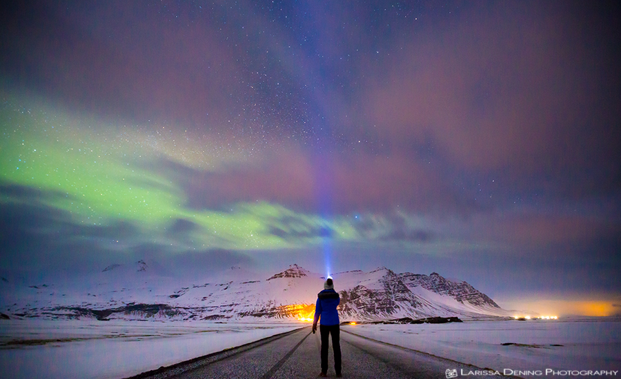 In awe of the aurora, Iceland