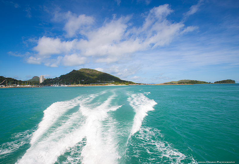 Catching the boat from Hamilton Island to Daydream Island