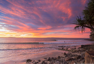 One of the best sunsets! Laguna Bay, Noosa