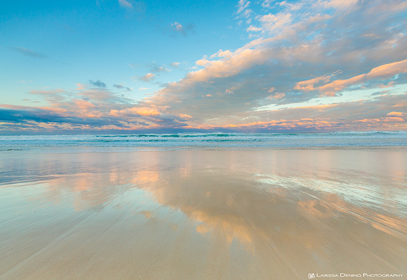 Gorgeous reflections on Sunshine Beach, Noosa