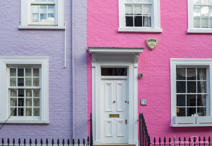 I really love that they paint there houses all different colours, Chelsea, London