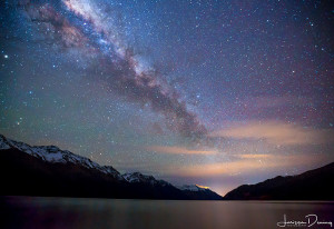 Milky Way over Lake Wakatipu, New Zealand