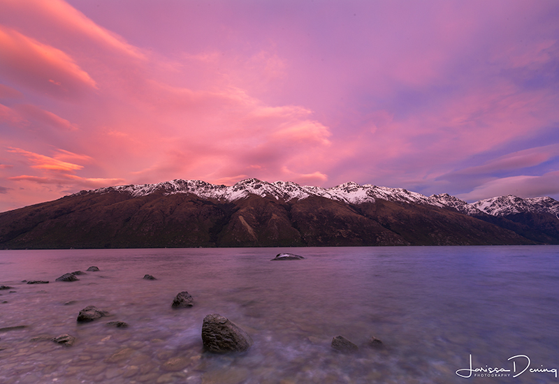 Another crazy sunrise, Lake Wakatipu, New Zealand