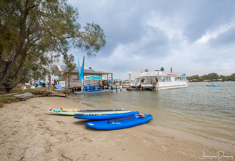 Learning the basics before setting off down the river, Noosa Sound