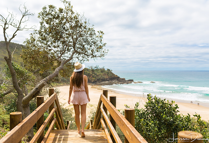 Beginning of the walk to Noosa National Park from Sunshine Beach