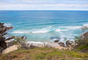 First cove you come across in Noosa National Park from Sunshine Beach