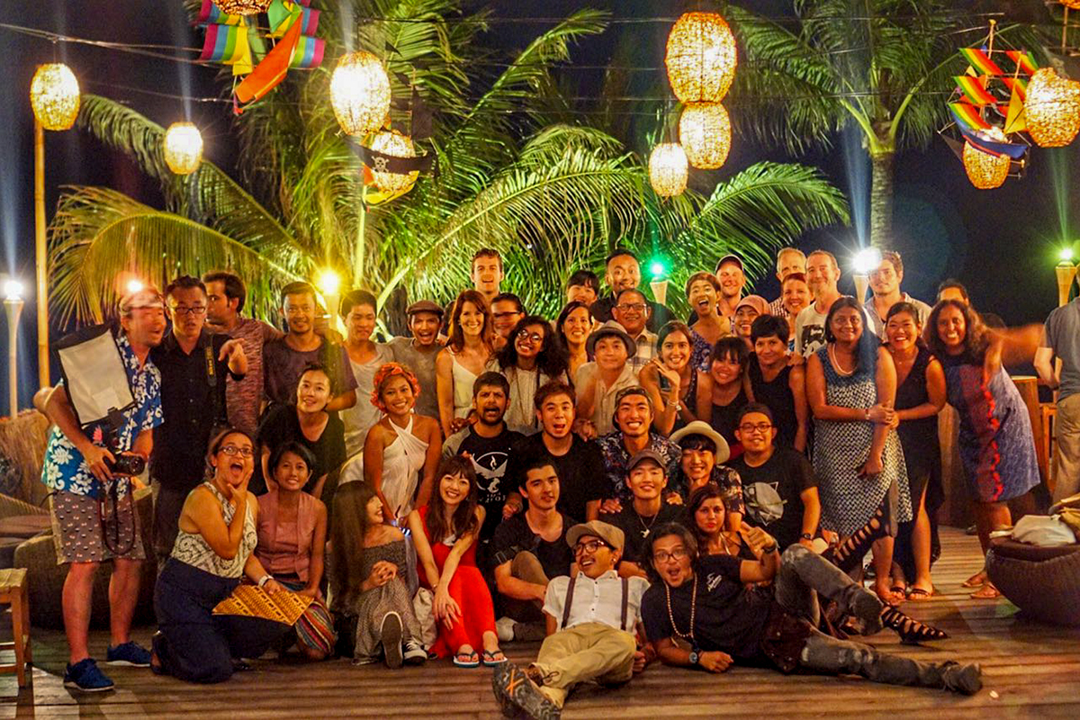 Group photo! Ku De Ta, Seminyak, Bali