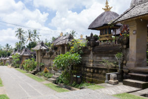 The main street leading to the temple, Penglipuran Village, Bali
