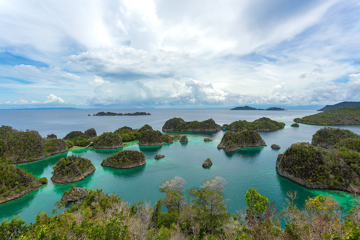 Views from Pianemo lookout, Indonesia