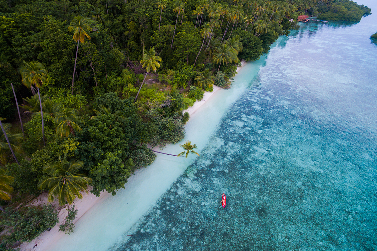 Kayaking back from that awesome coconut tree. Photo by @_danieltran_