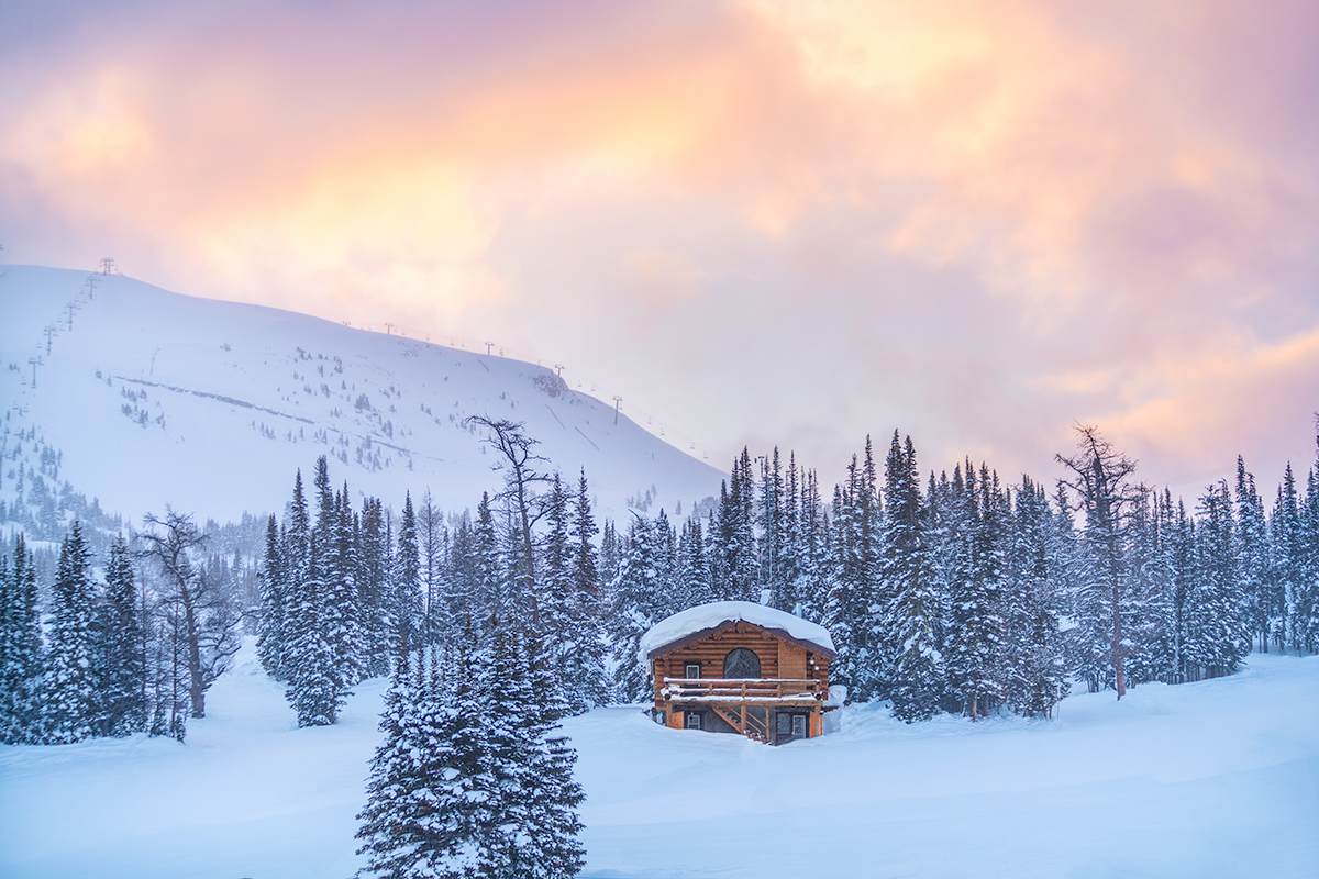 Sunset at Sunshine Mountain Lodge, Banff