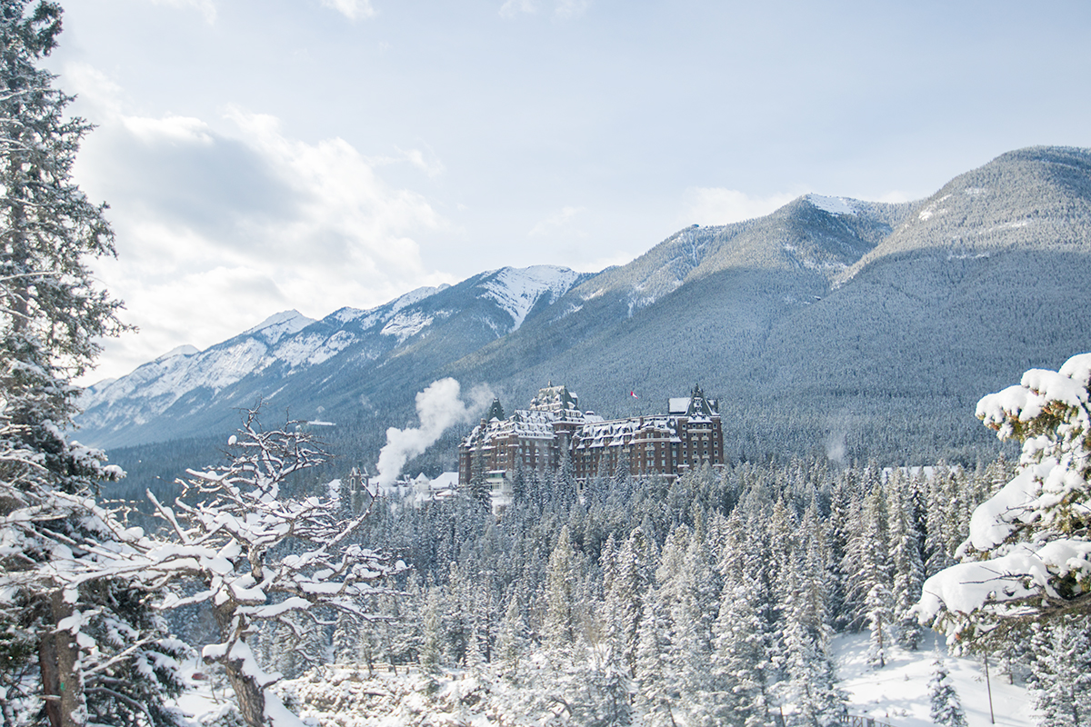 The majestic Fairmont Banff Springs Hotel