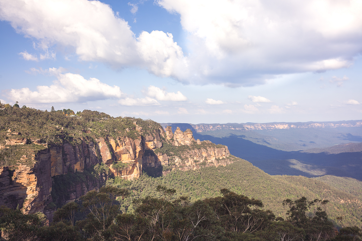 View of the Three Sisters, from the Scenic Skyway, Blue Mountains