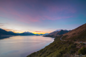 The views while driving from Queenstown to Glenorchy, New Zealand